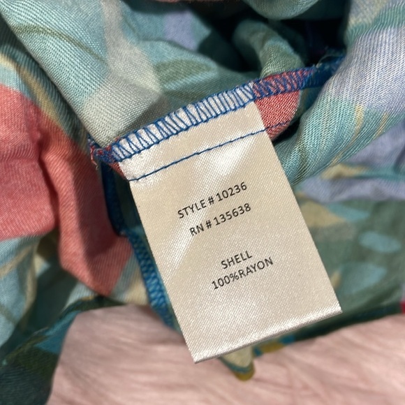 Hutch Tropical Print Maxi Dress - Blue and Red - Picture 11 of 12